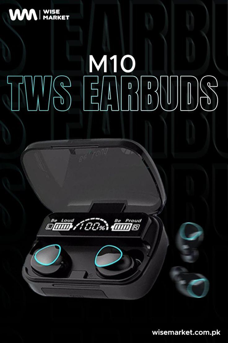M10 TWS Wireless Earbuds β HD Sound | Power Bank Charging Case | LED Display