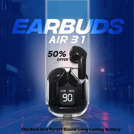 Air 31 Wireless Earbuds – Crystal Clear Sound | Long Battery | Sleek Design