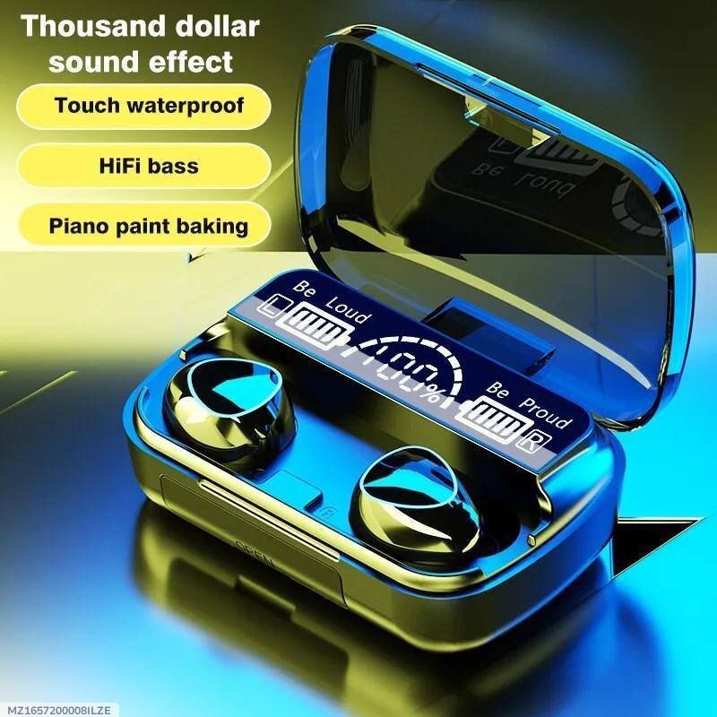 M10 TWS Wireless Earbuds β HD Sound | Power Bank Charging Case | LED Display
